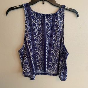 Cropped Floral Tank